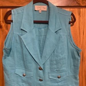 Vintage Tasha Polizzi vest. Real silver buttons